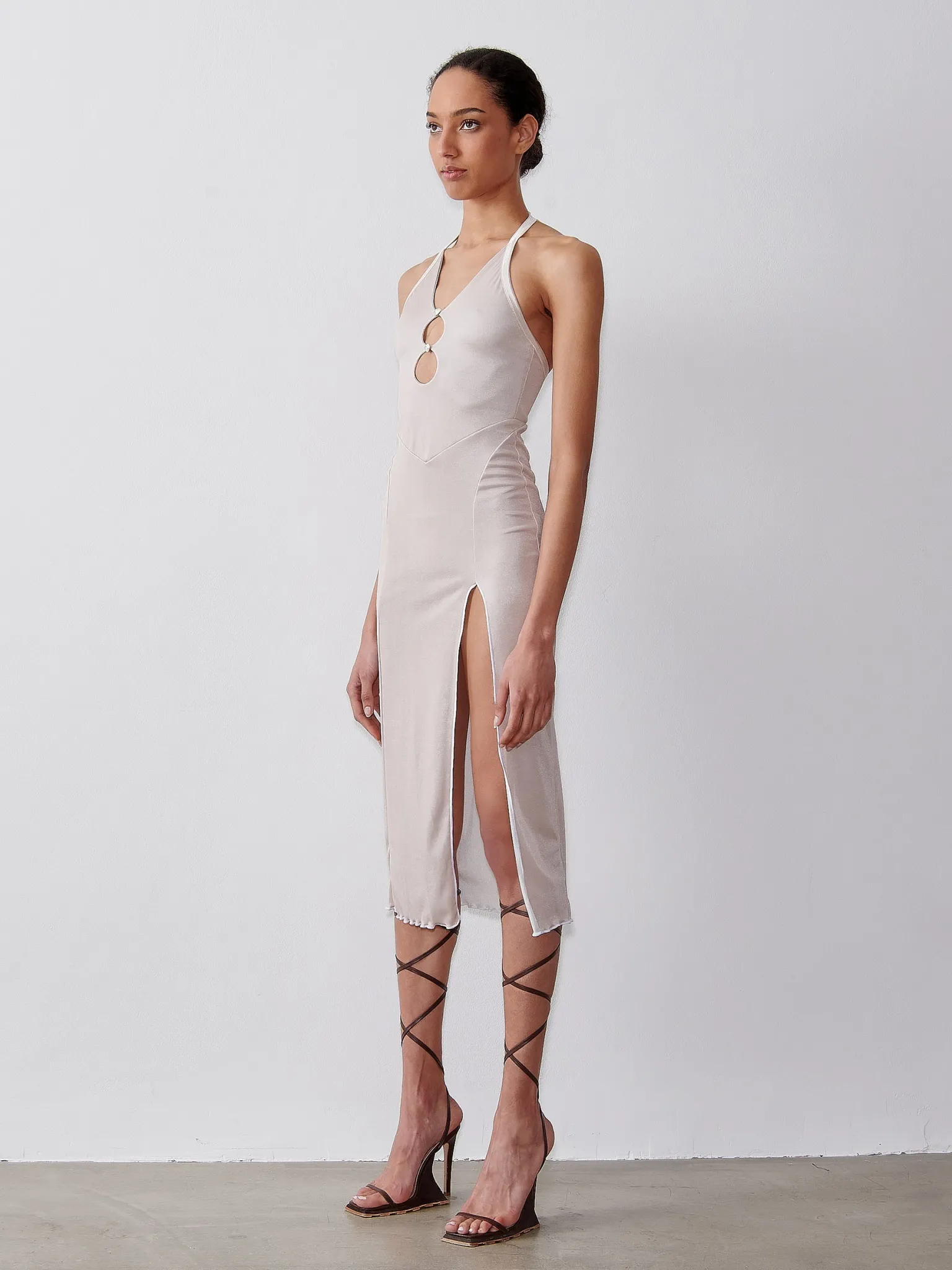 Heather Midi Dress Pumice Stone<Poster Girl Sale