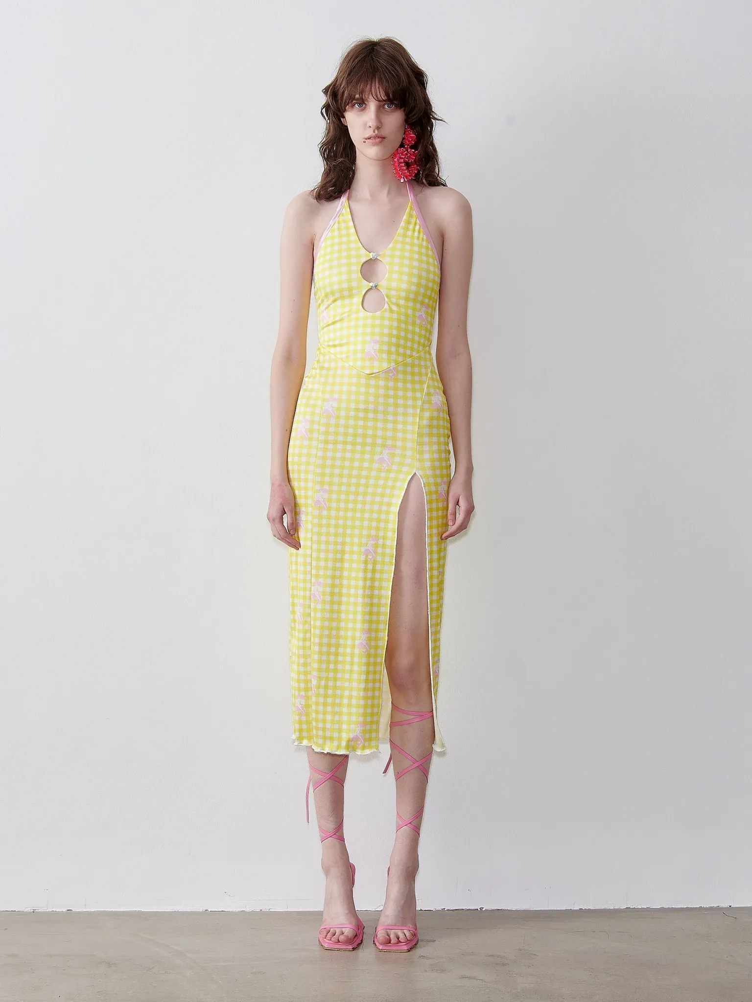 Heather Midi Dress Sunshine Gingham<Poster Girl Best