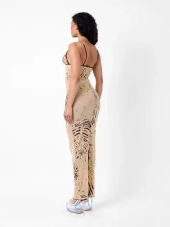 Hun Dress Beige Zebra Print<Poster Girl New