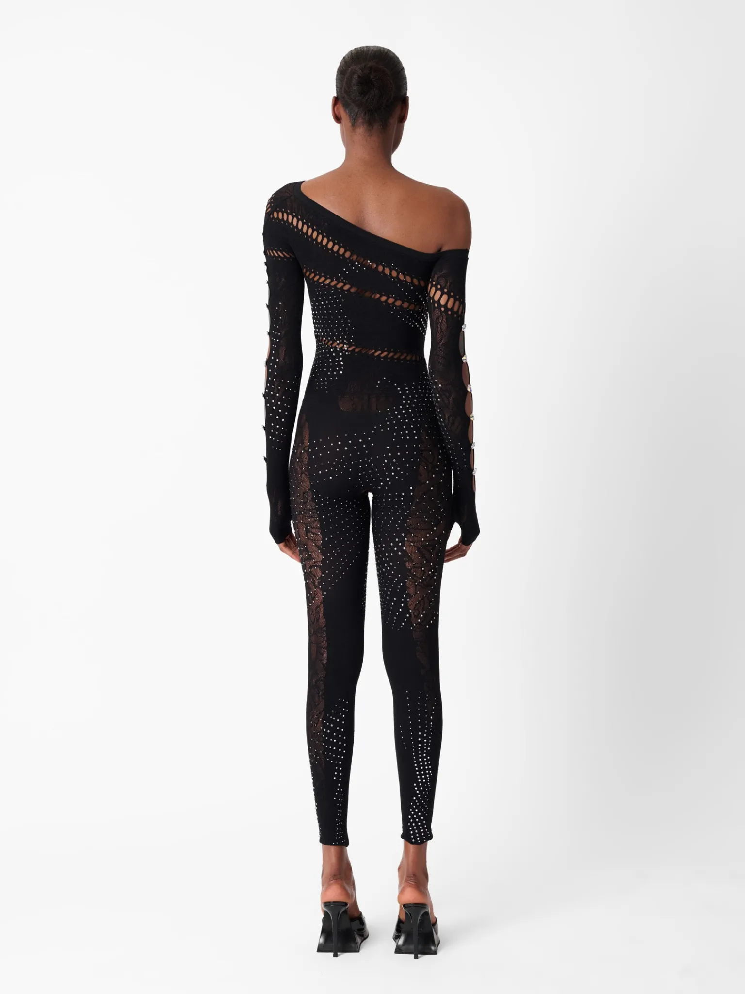Ivy Long Rhinestone Jumpsuit<Poster Girl New