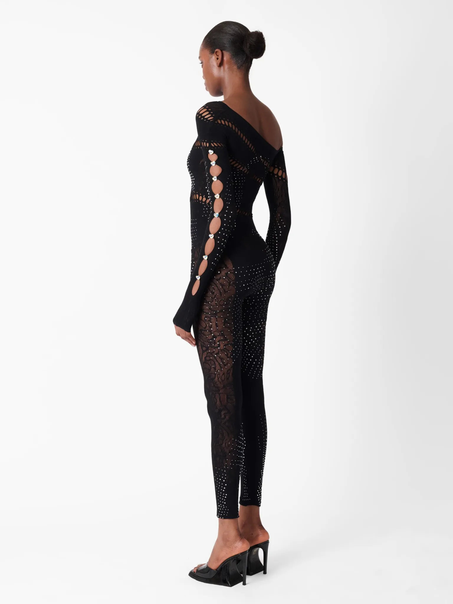 Ivy Long Rhinestone Jumpsuit<Poster Girl New
