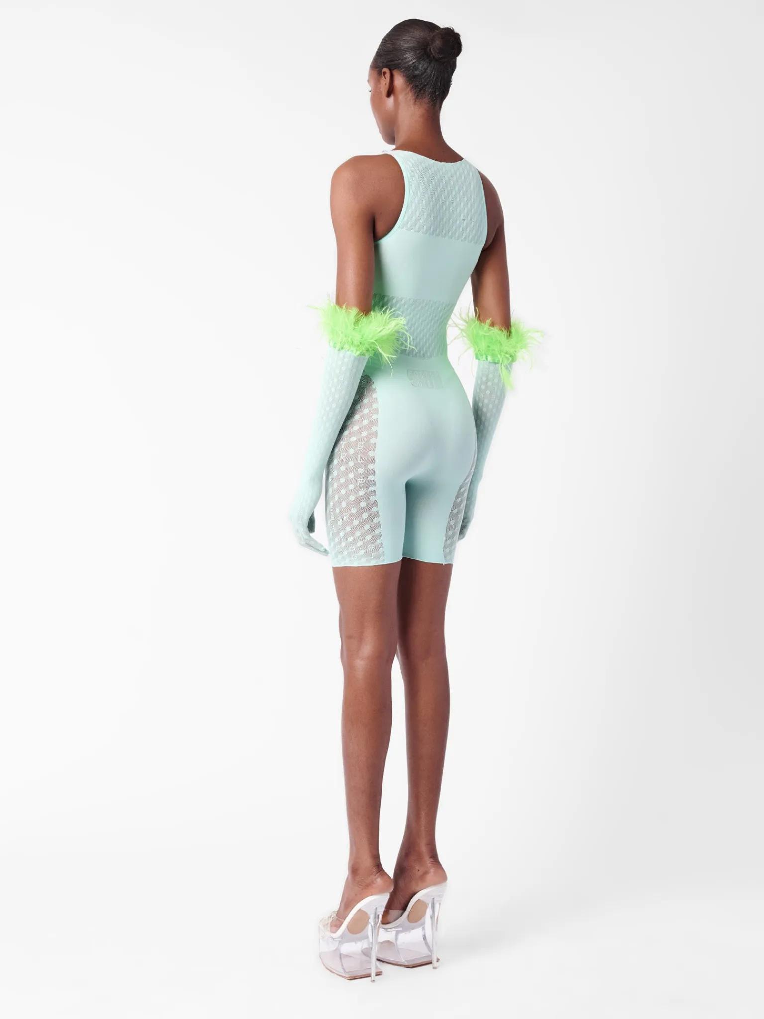 Jetta Jumpsuit x Gwenevere Gloves Set Soft Turquoise<Poster Girl