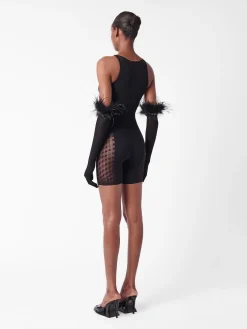 Jetta Jumpsuit x Gwenevere Gloves Set Jet Black<Poster Girl Hot