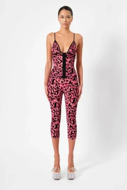 Knockout Capris Pink Leopard Print<Poster Girl Outlet
