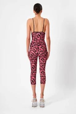 Knockout Capris Pink Leopard Print<Poster Girl Outlet