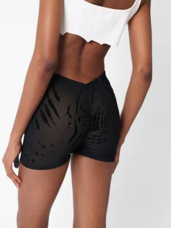 Knockout Shorts Black Zebra Print<Poster Girl Hot