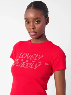 Lovely Jubbly Tee Red<Poster Girl Outlet