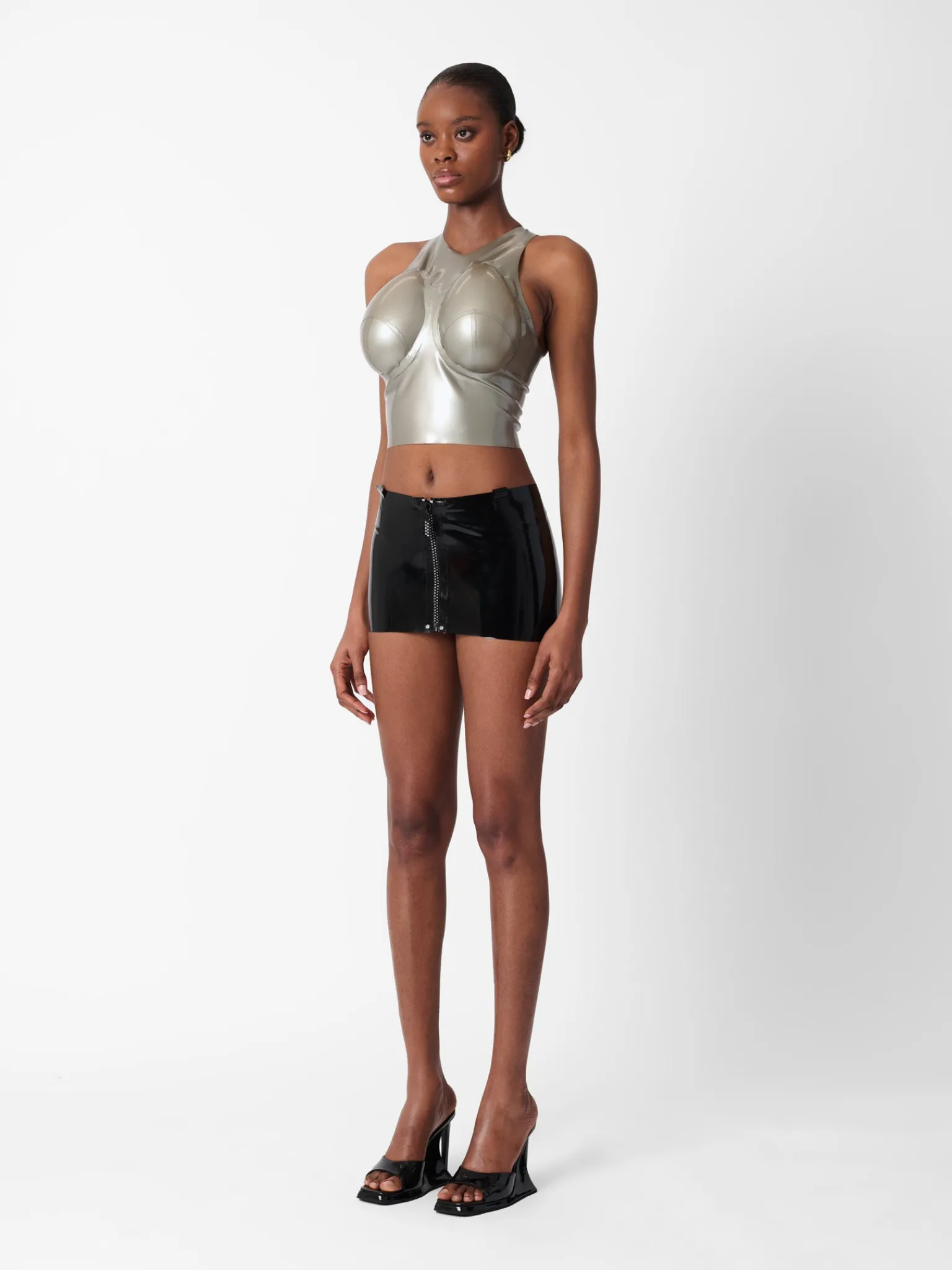 Manhattan Latex Mini Skirt<Poster Girl Hot