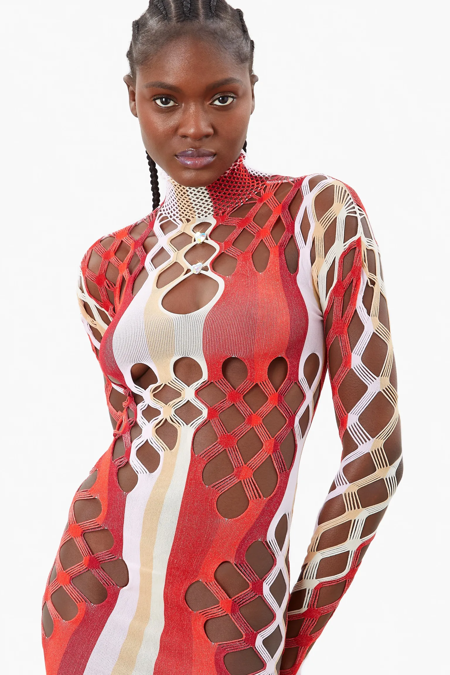 Marina Dress Burgundy Stripe<Poster Girl Online