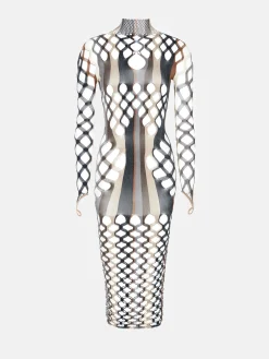 Marina Dress Oyster Stripe<Poster Girl Online