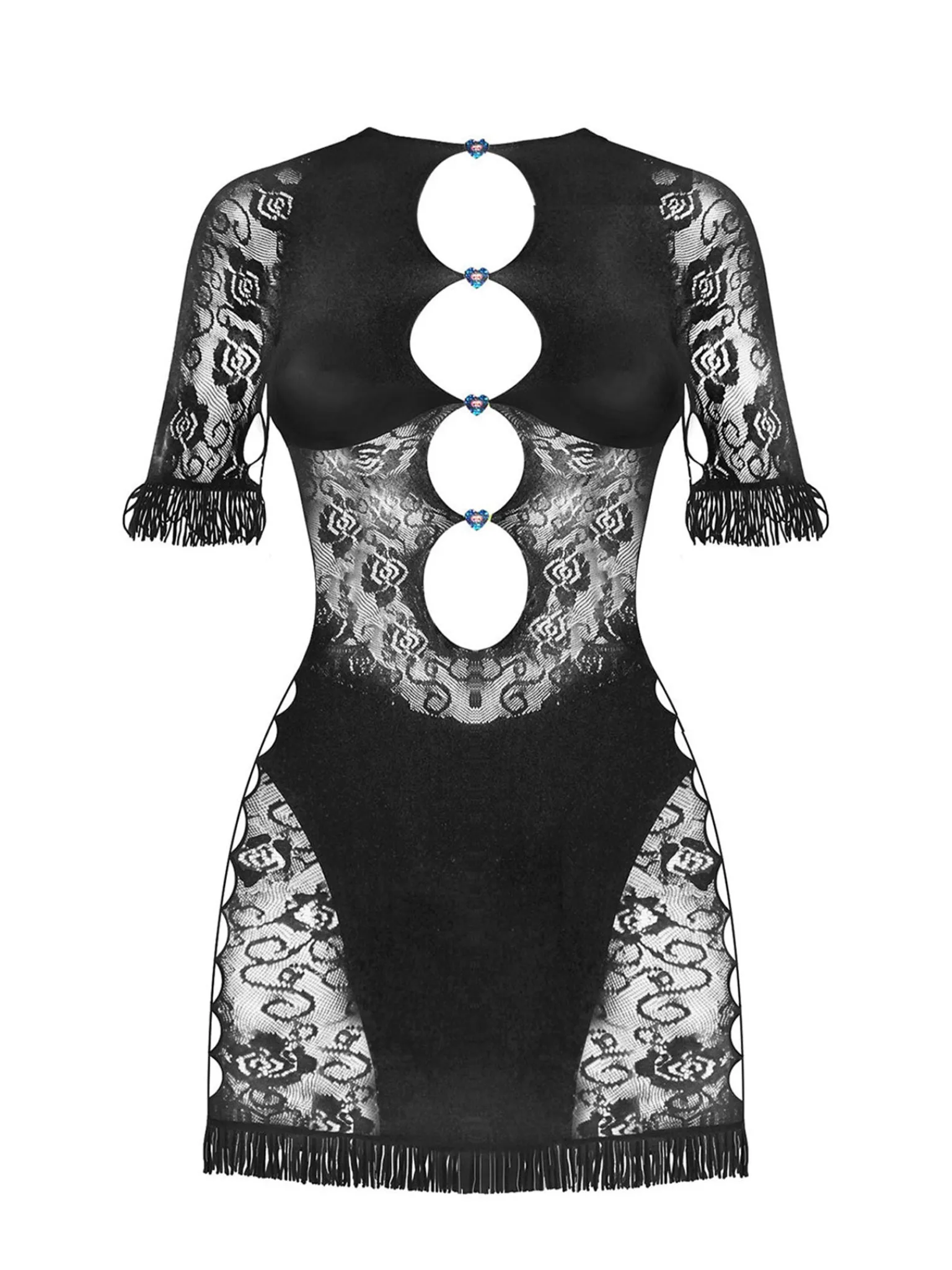 Miranda Dress in Jet Black Floral<Poster Girl New