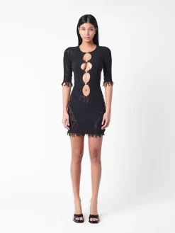 Miranda Dress in Jet Black Floral<Poster Girl New
