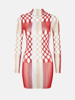 Neptune Dress Burgundy Stripe<Poster Girl Hot