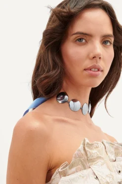 Nuclear Bow Necklace Baby Blue<Poster Girl