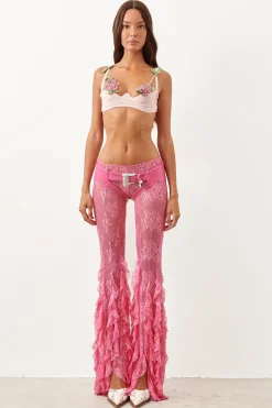 Oshun Leather Chaps Fuchsia Pink<Poster Girl Clearance