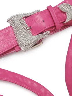 Oshun Leather Chaps Fuchsia Pink<Poster Girl Clearance
