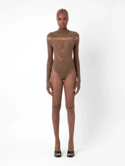 Pearl Bodysuit Kahlua Brown<Poster Girl Sale