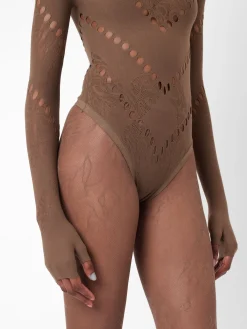 Pearl Bodysuit Kahlua Brown<Poster Girl Sale