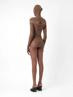 Pearl Bodysuit Kahlua Brown<Poster Girl Sale