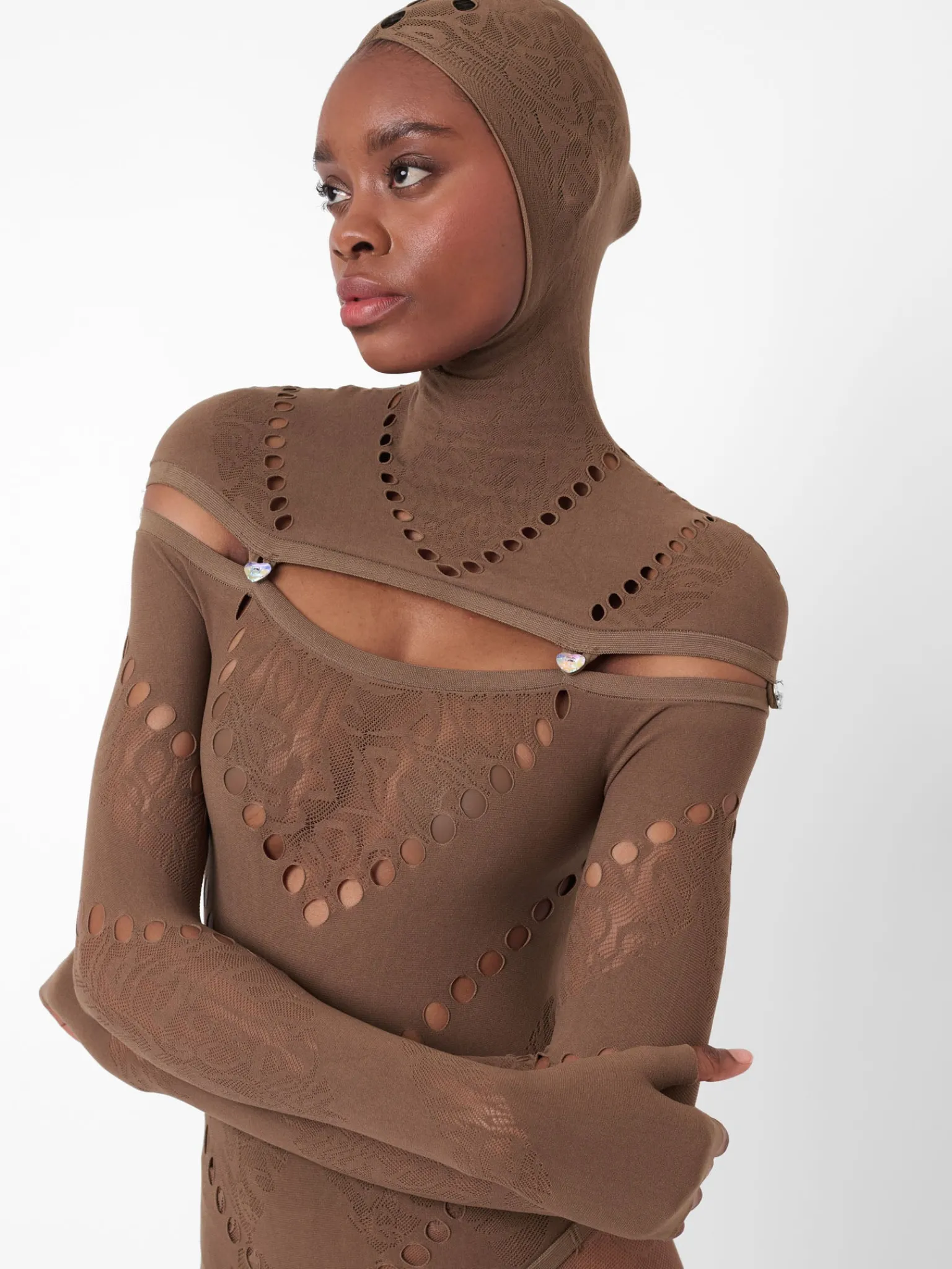 Pearl Bodysuit Kahlua Brown<Poster Girl Sale