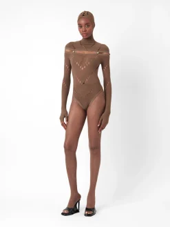 Pearl Bodysuit Kahlua Brown<Poster Girl Sale