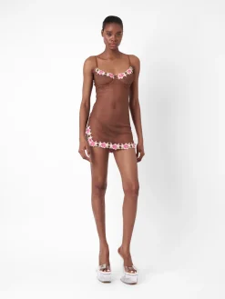 Peony Dress Brown<Poster Girl New