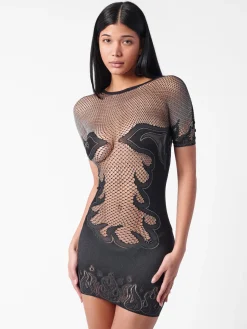 Pin Up Mini Dress Black<Poster Girl Clearance