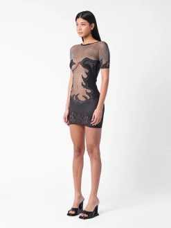 Pin Up Mini Dress Black<Poster Girl Clearance