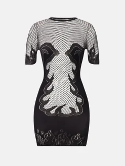 Pin Up Mini Dress Black<Poster Girl Clearance