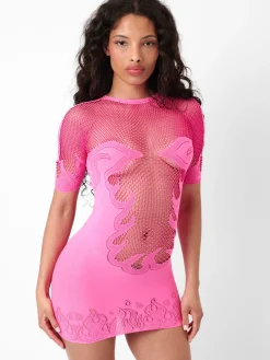 Pin Up Mini Dress Pink<Poster Girl Online