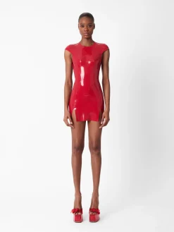 Player Latex Dress Red<Poster Girl Online