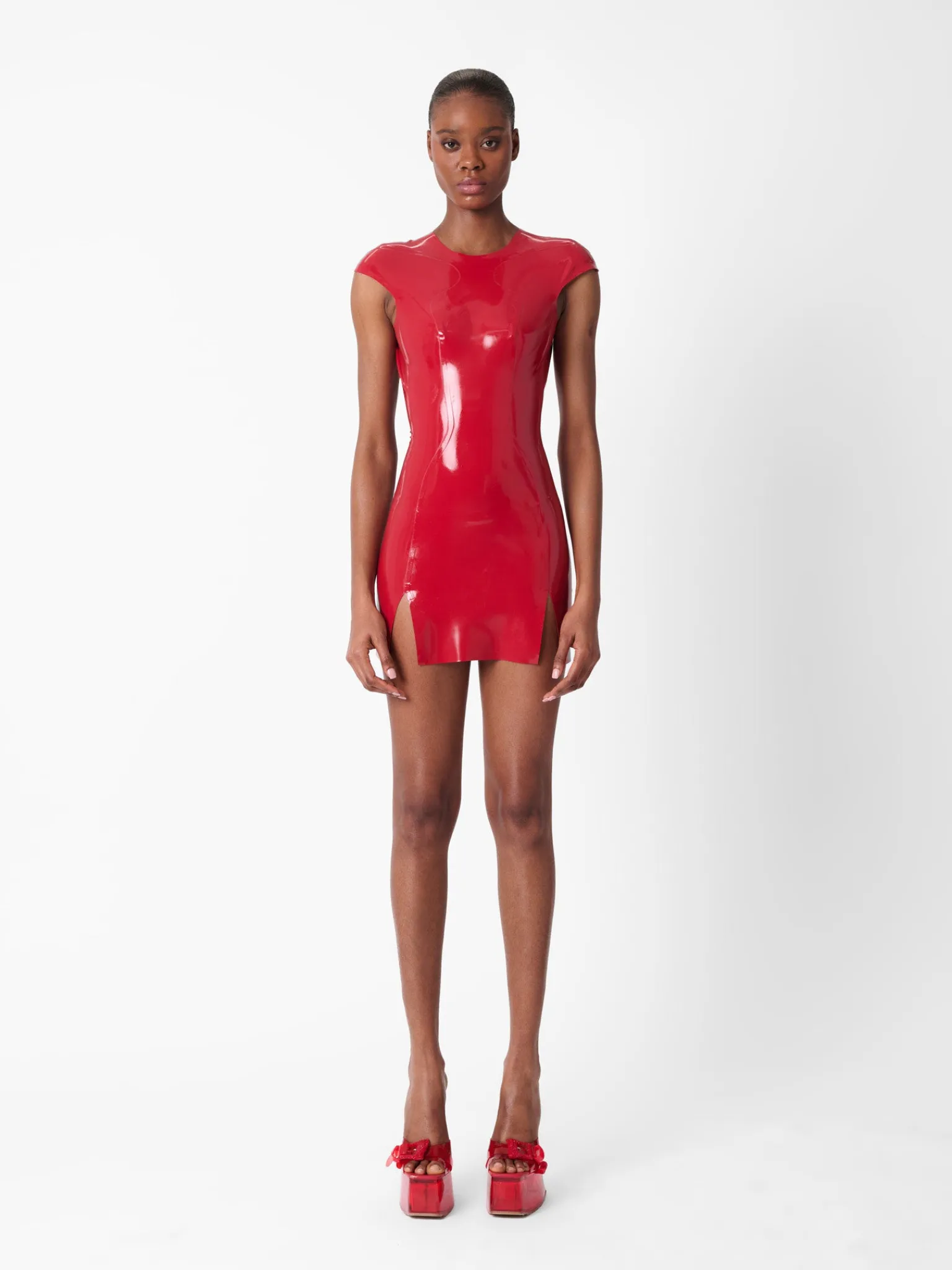 Player Latex Dress Red<Poster Girl Online