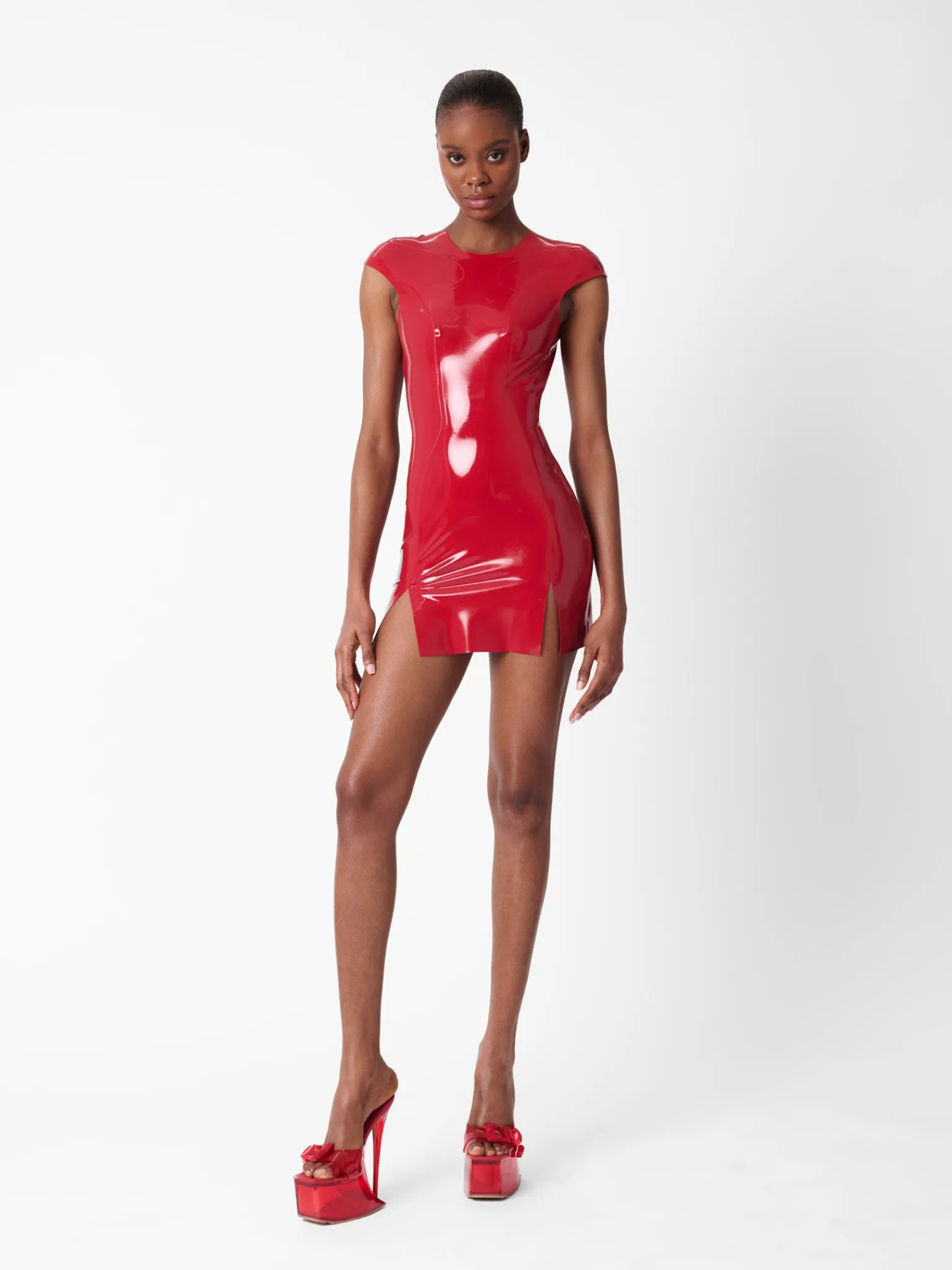 Player Latex Dress Red<Poster Girl Online