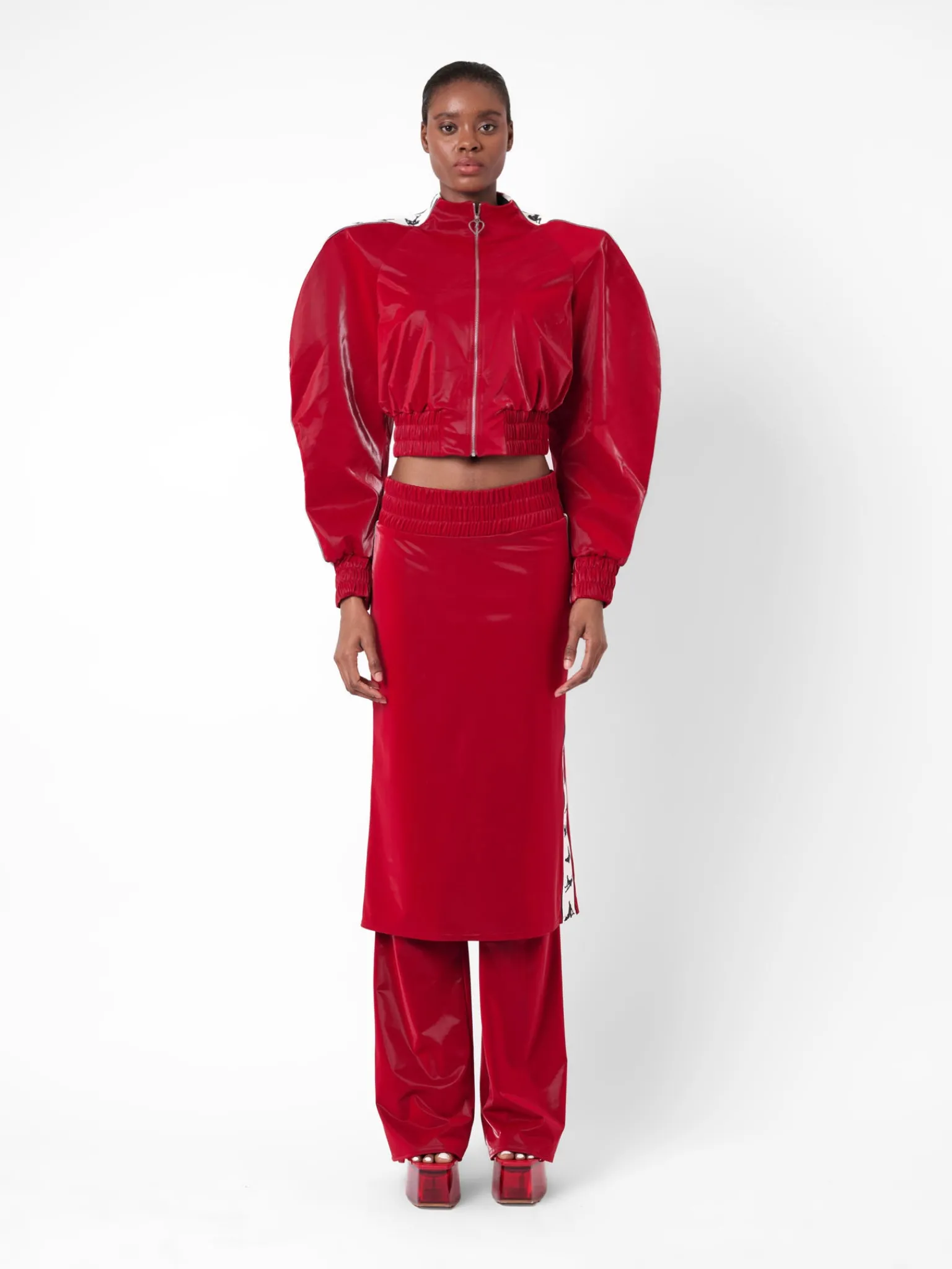Premier Tracksuit Jacket Red<Poster Girl