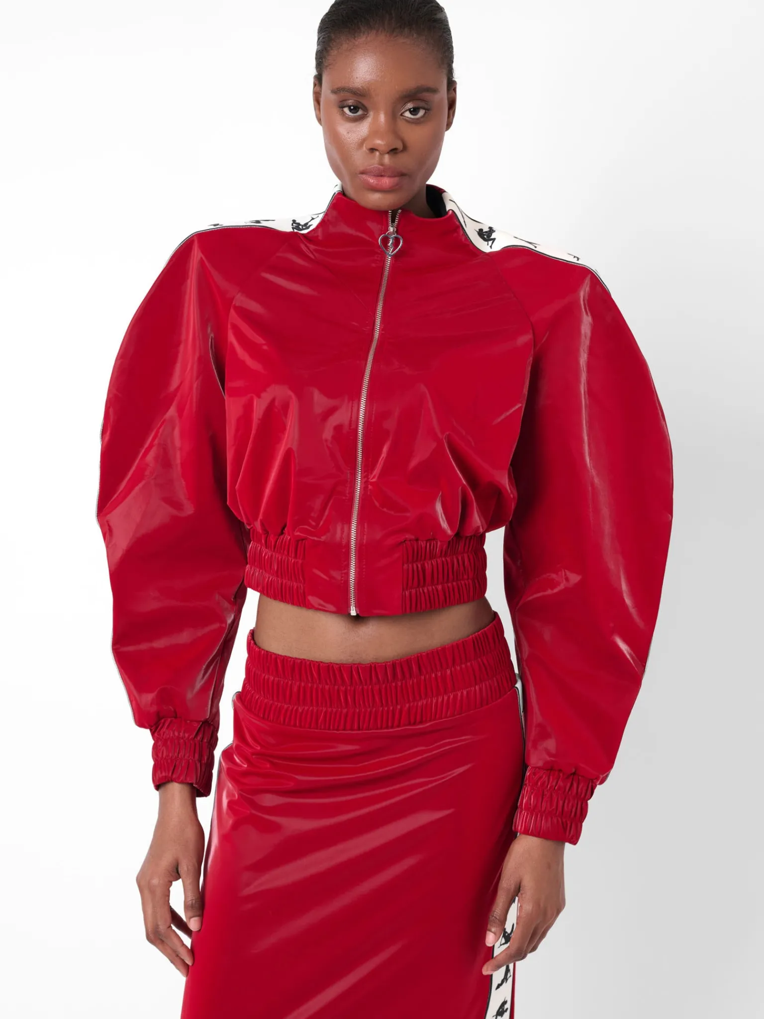Premier Tracksuit Jacket Red<Poster Girl