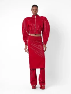 Premier Tracksuit Jacket Red<Poster Girl