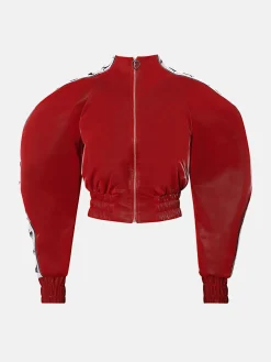 Premier Tracksuit Jacket Red<Poster Girl
