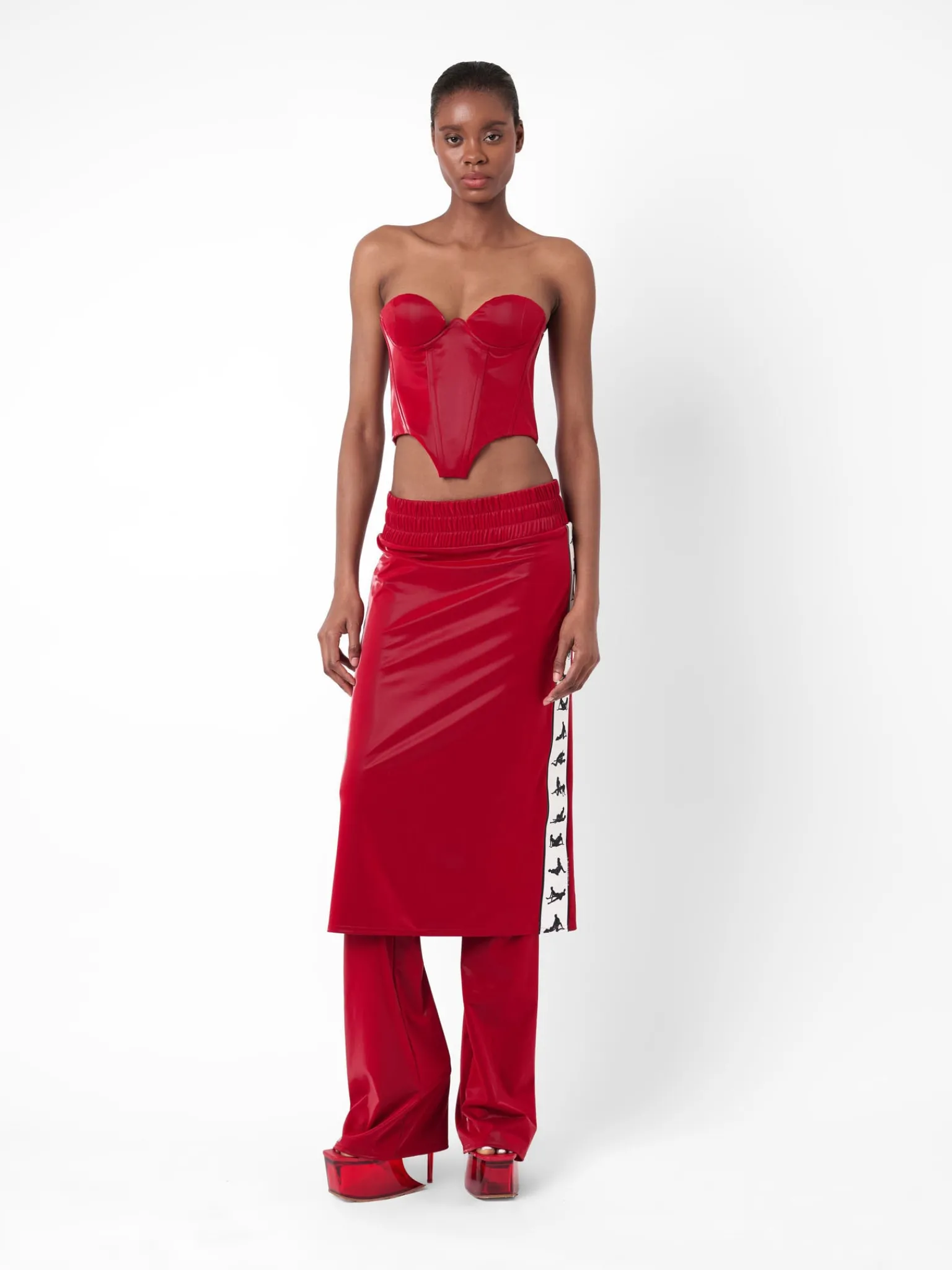 Premier Trouser Skirt Red<Poster Girl Hot