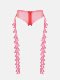 Rapunzel Hotpants Latex Harlot Pink<Poster Girl