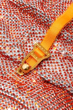 Rhinestoned Adrianne Dress Aperol Spritz<Poster Girl Best