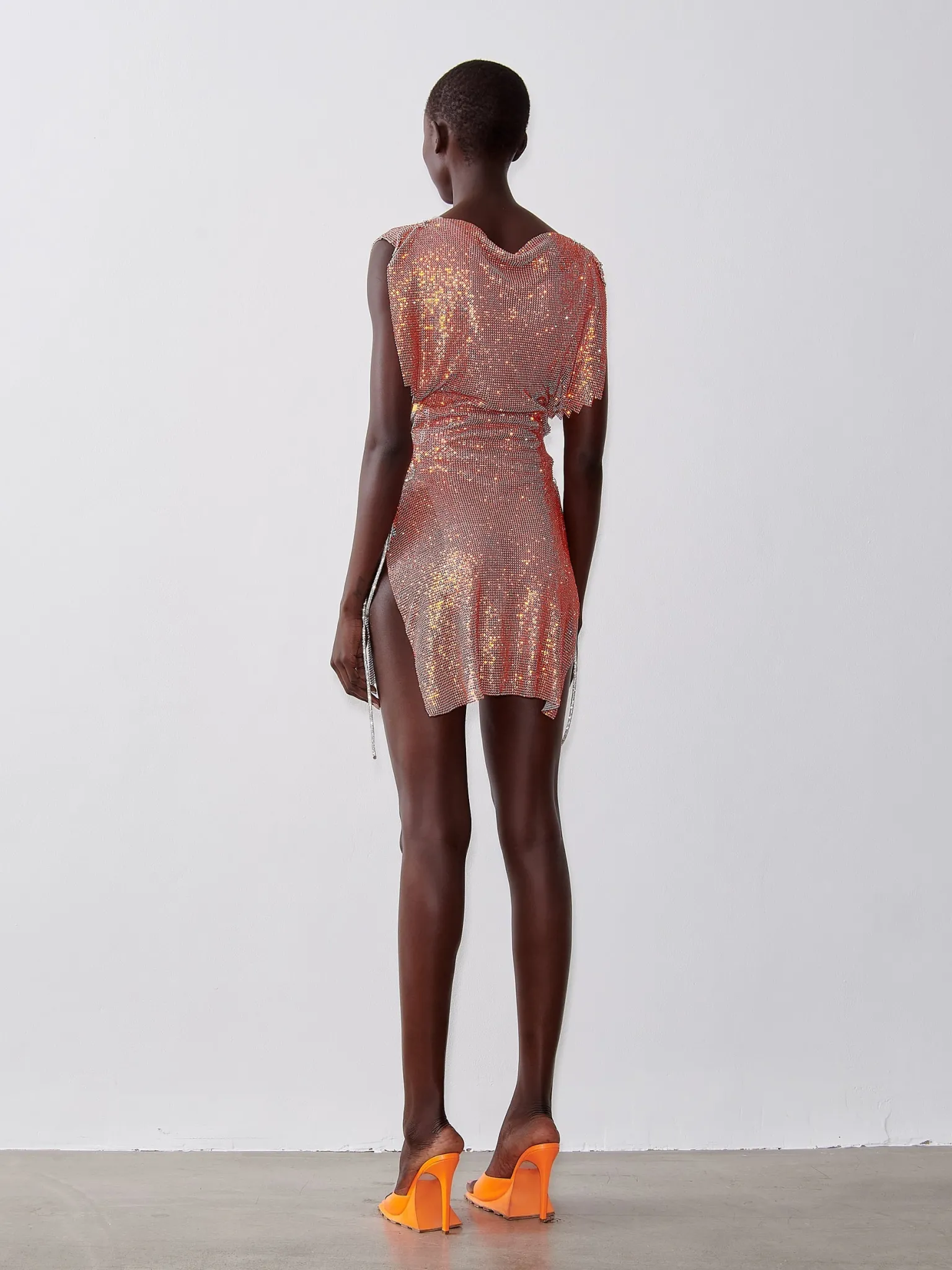 Rhinestoned Bamm Bamm Dress Aperol Spritz<Poster Girl Outlet
