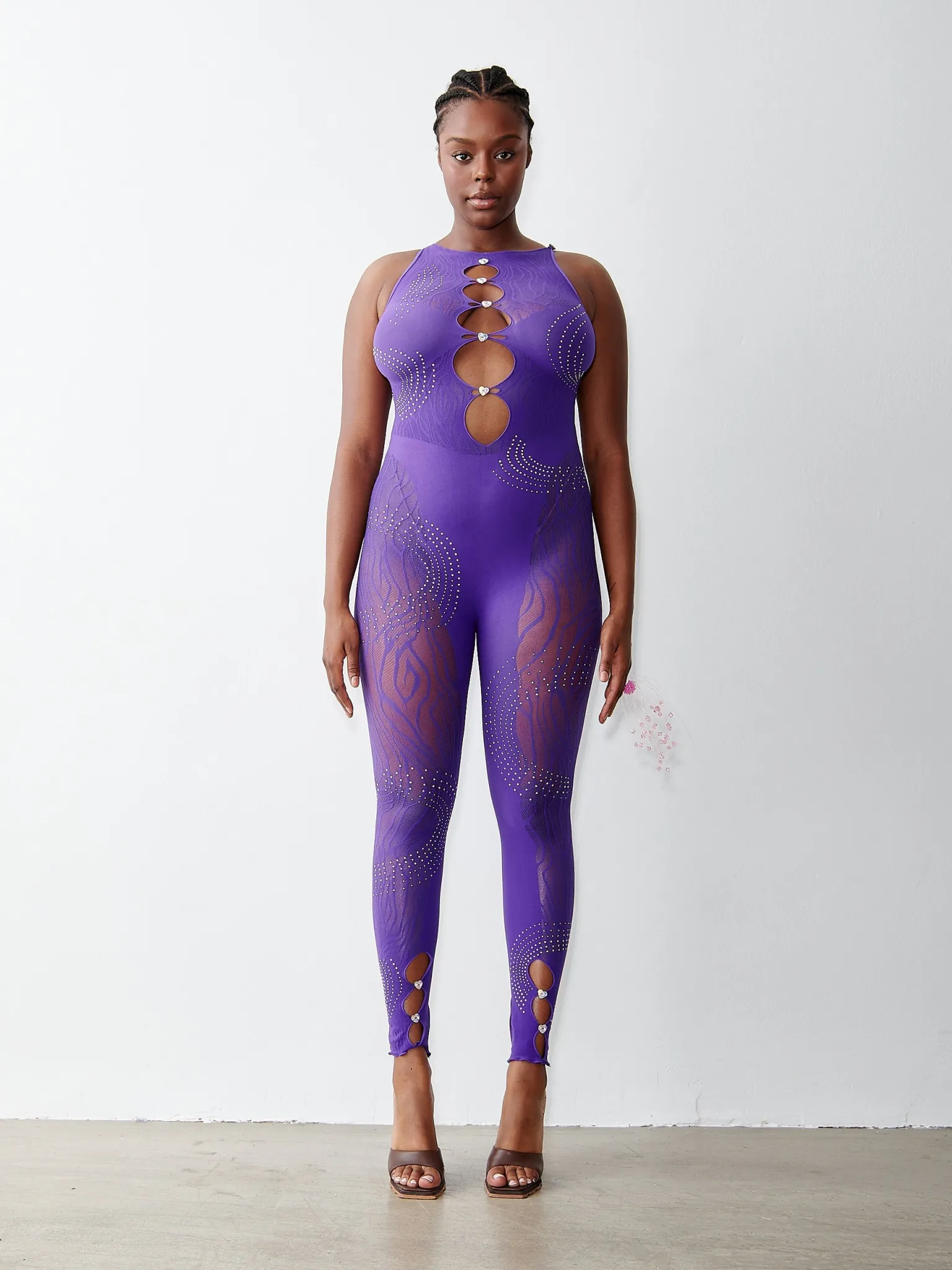 Rhinestoned Janice Jumpsuit<Poster Girl Sale