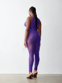 Rhinestoned Janice Jumpsuit<Poster Girl Sale