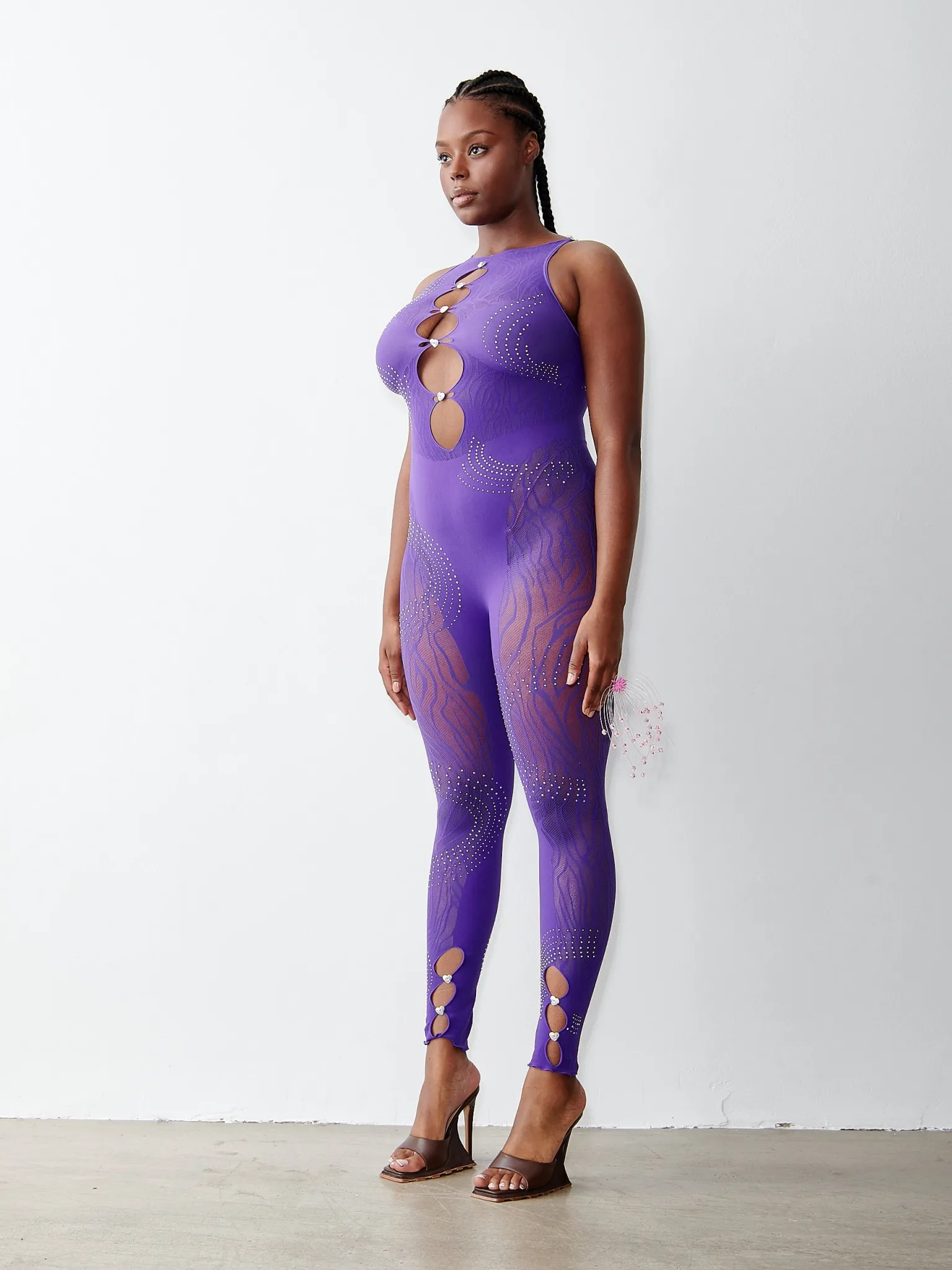 Rhinestoned Janice Jumpsuit<Poster Girl Sale