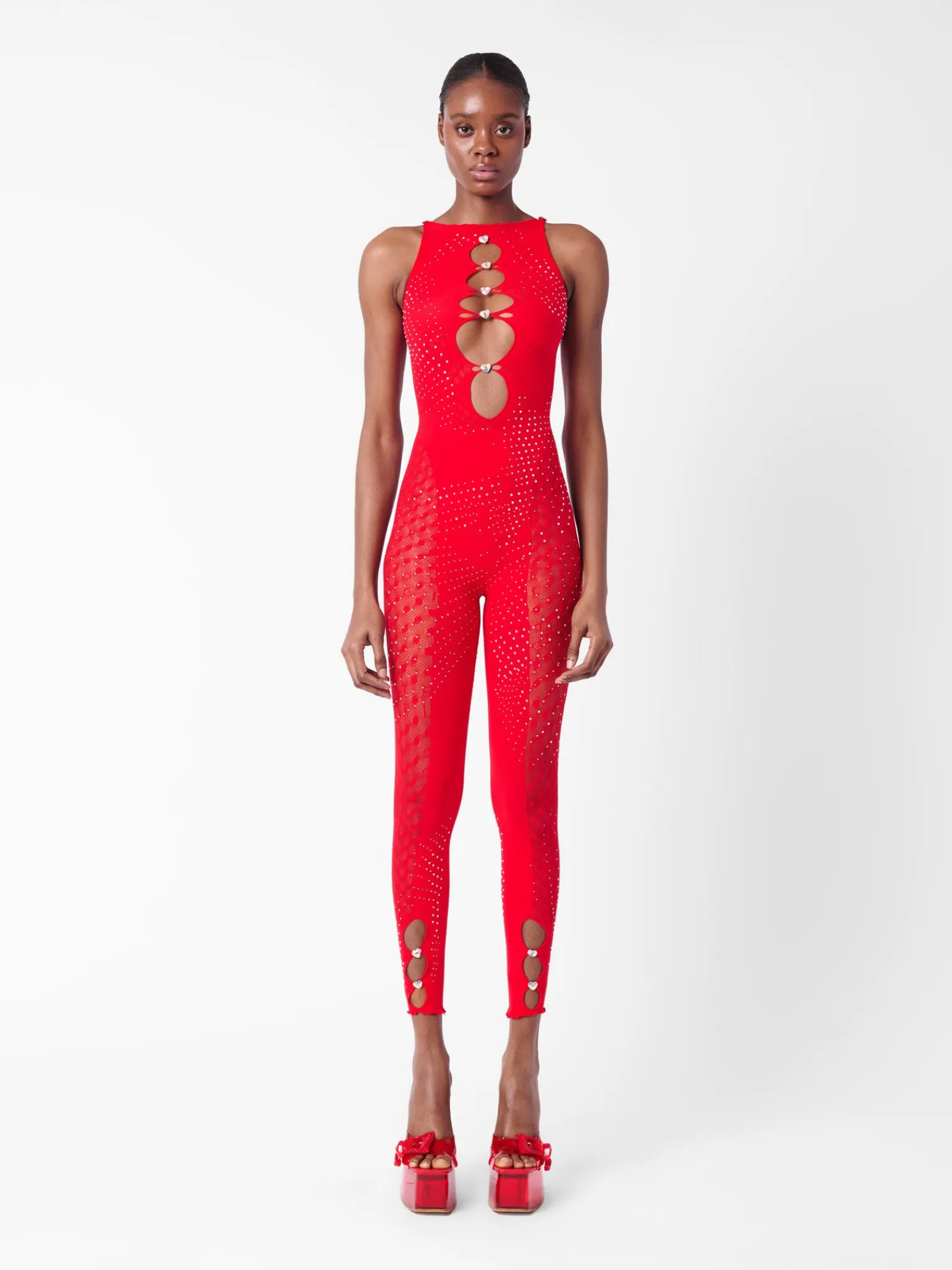 Rhinestoned Janice Jumpsuit<Poster Girl Clearance