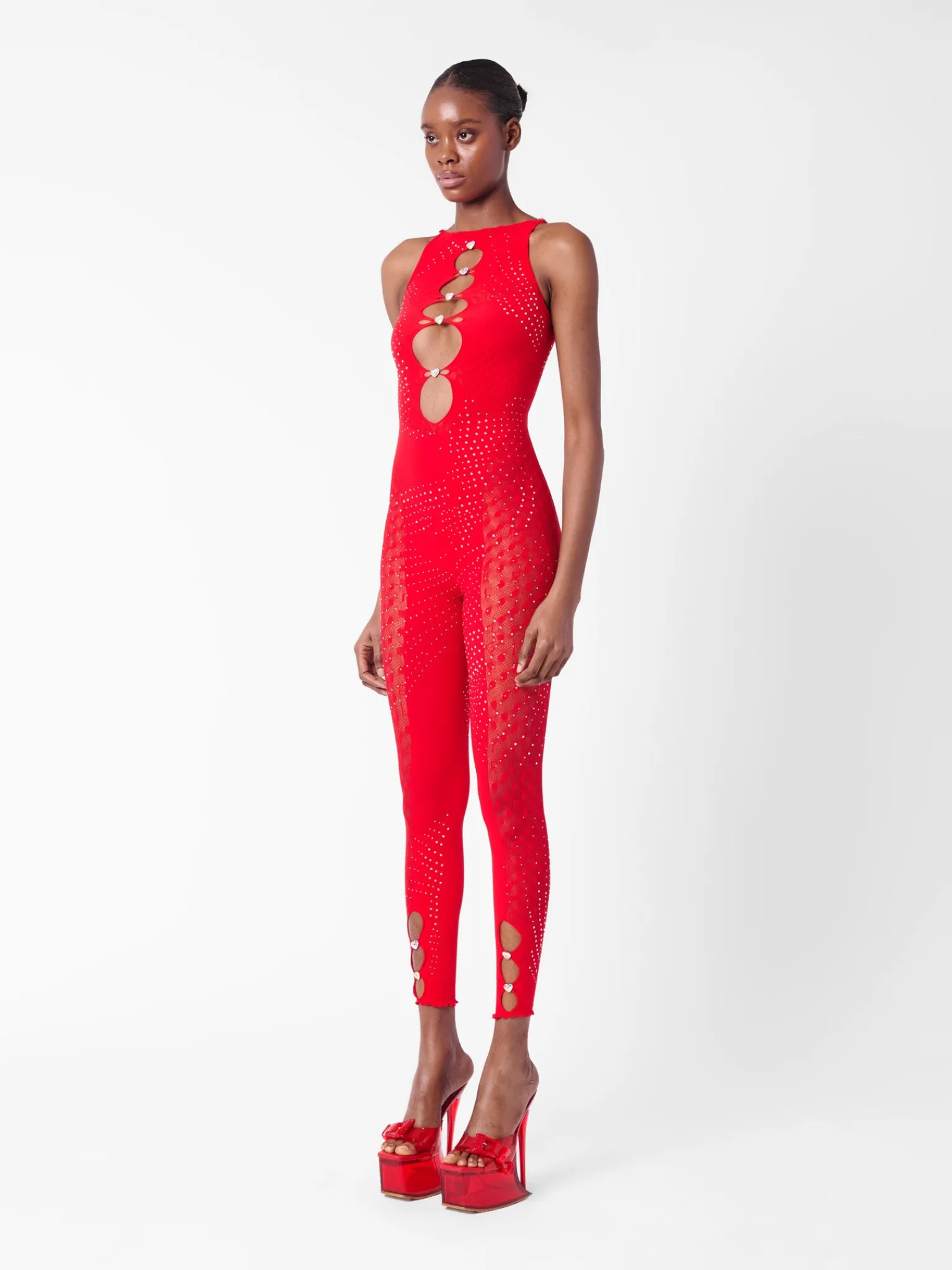 Rhinestoned Janice Jumpsuit<Poster Girl Clearance