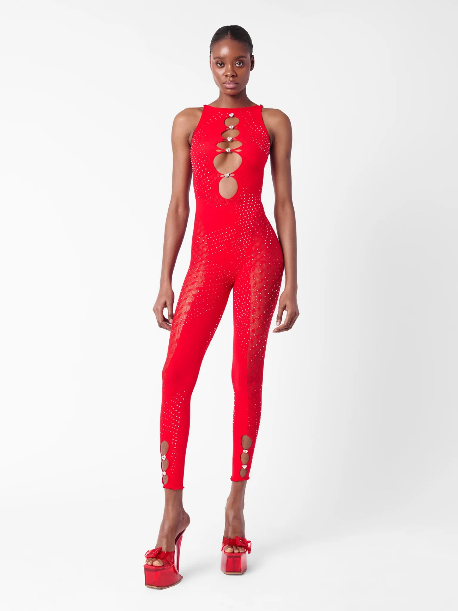 Rhinestoned Janice Jumpsuit<Poster Girl Clearance