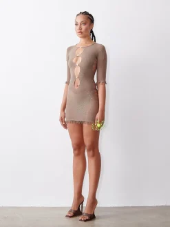 Rhinestoned Miranda Dress<Poster Girl Outlet