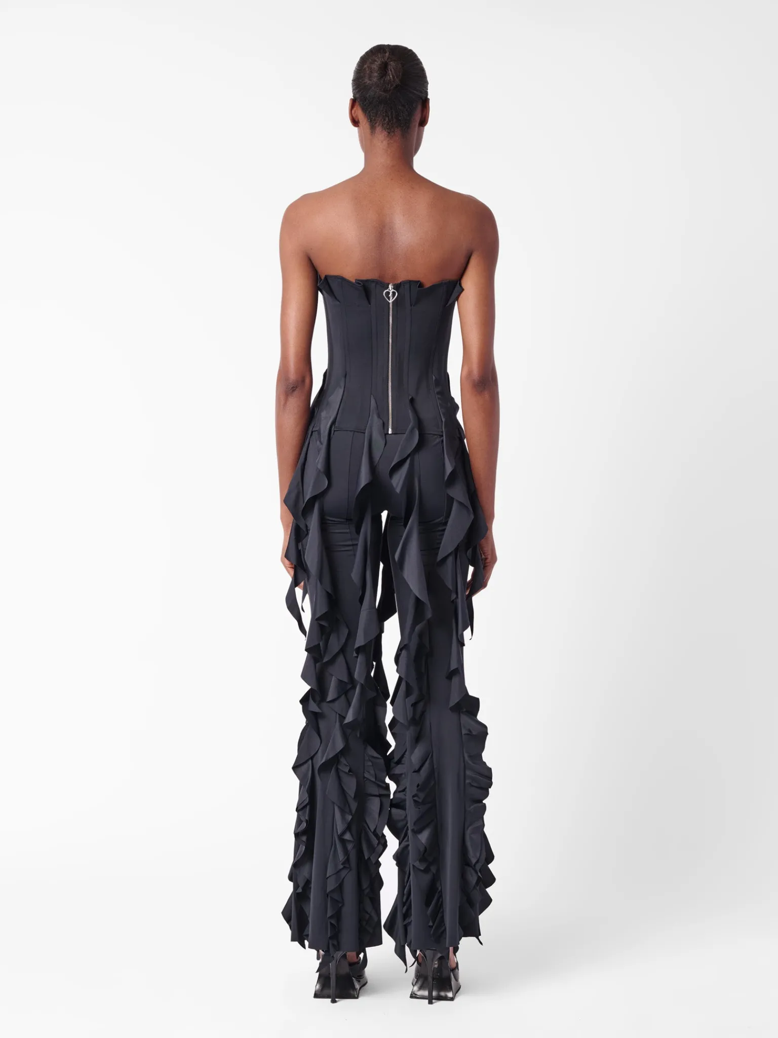 Rhonda Ruffle Trousers Black<Poster Girl Outlet