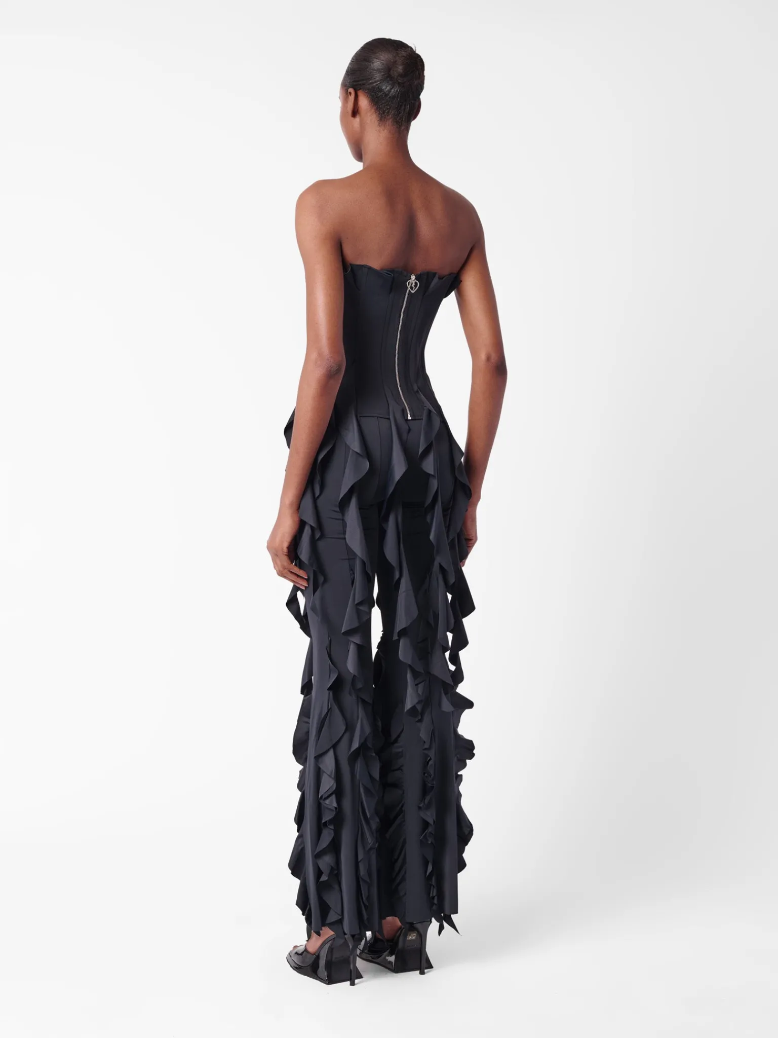 Rhonda Ruffle Trousers Black<Poster Girl Outlet